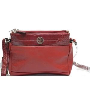 Giani Bernini Faux Croc Crossbody Bag